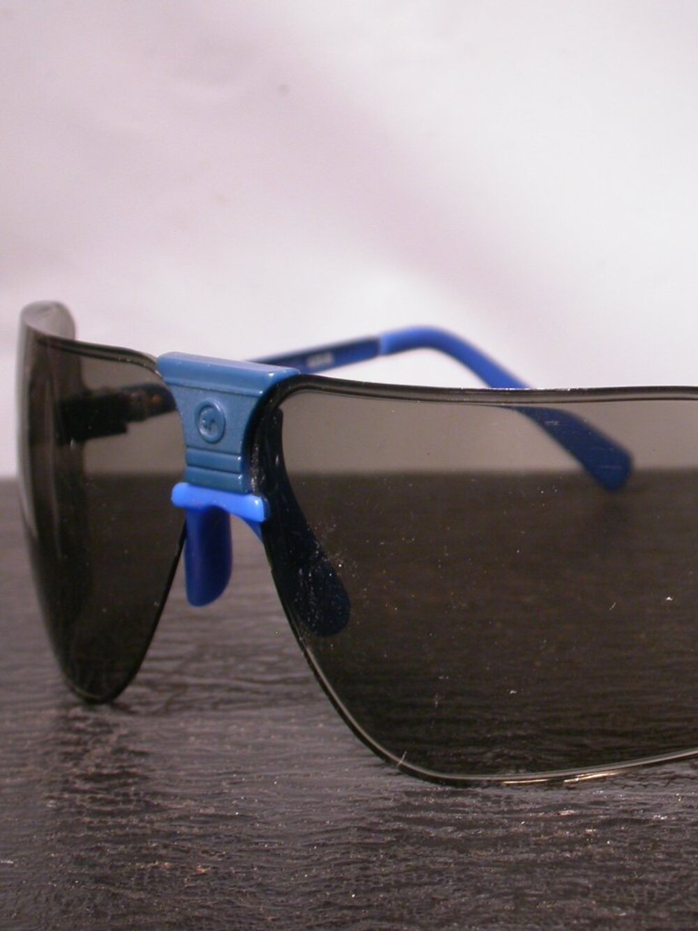 Vintage Gargoyles Blue and Gold Nascar USA Sunglasses Shades
